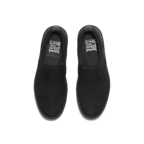 Timberland Pro Burbank Soft-Toe Slip-on Shoe Black Front-upper View