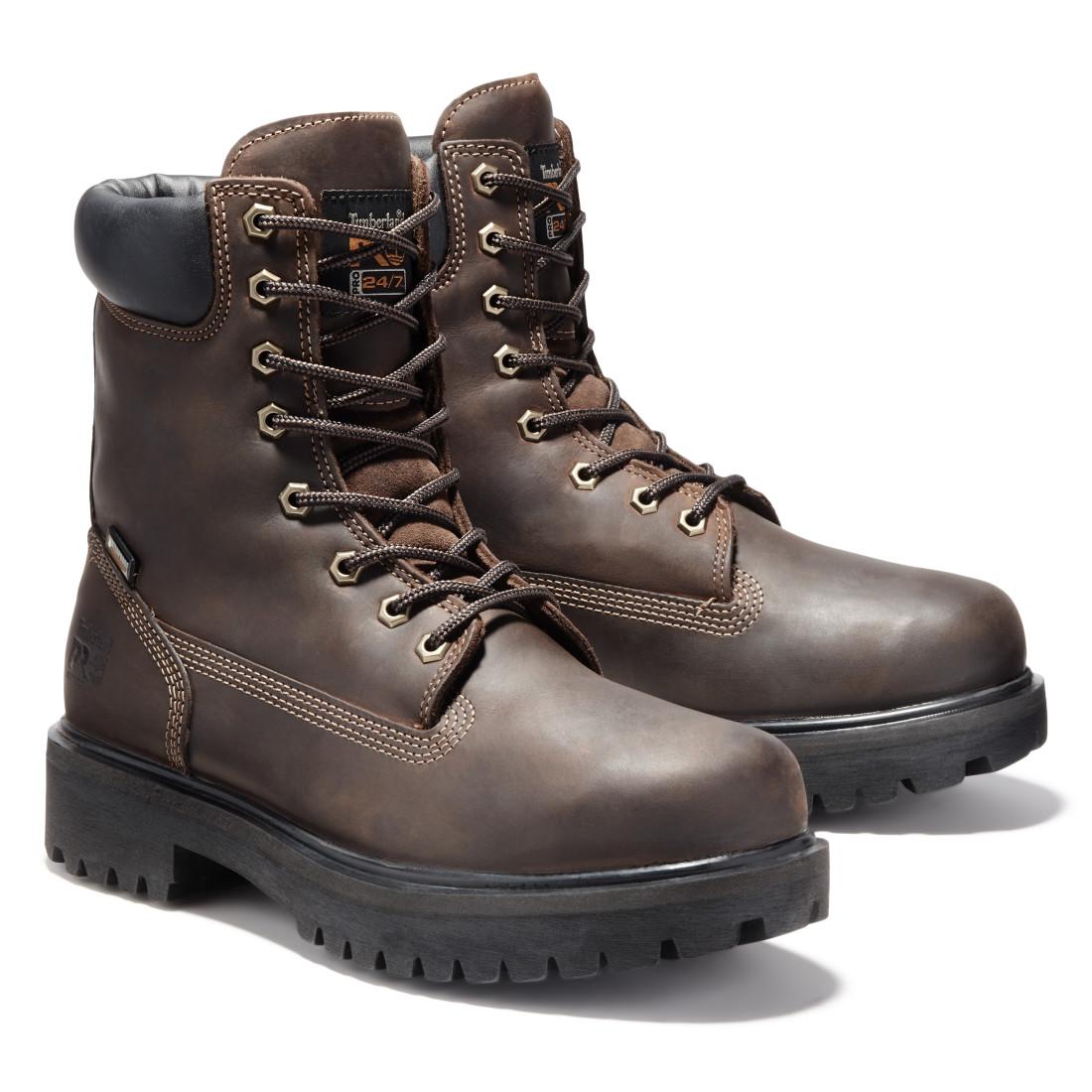 Timberland Pro Direct Attach EV Waterproof Composite Toe Met Guard Work Boots – Black 38022 both view