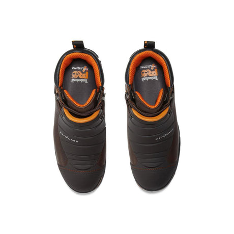 Timberland Pro Endurance 6 Inch Steel-Toe PR Met Guard Work Boot Brown Front-upper View