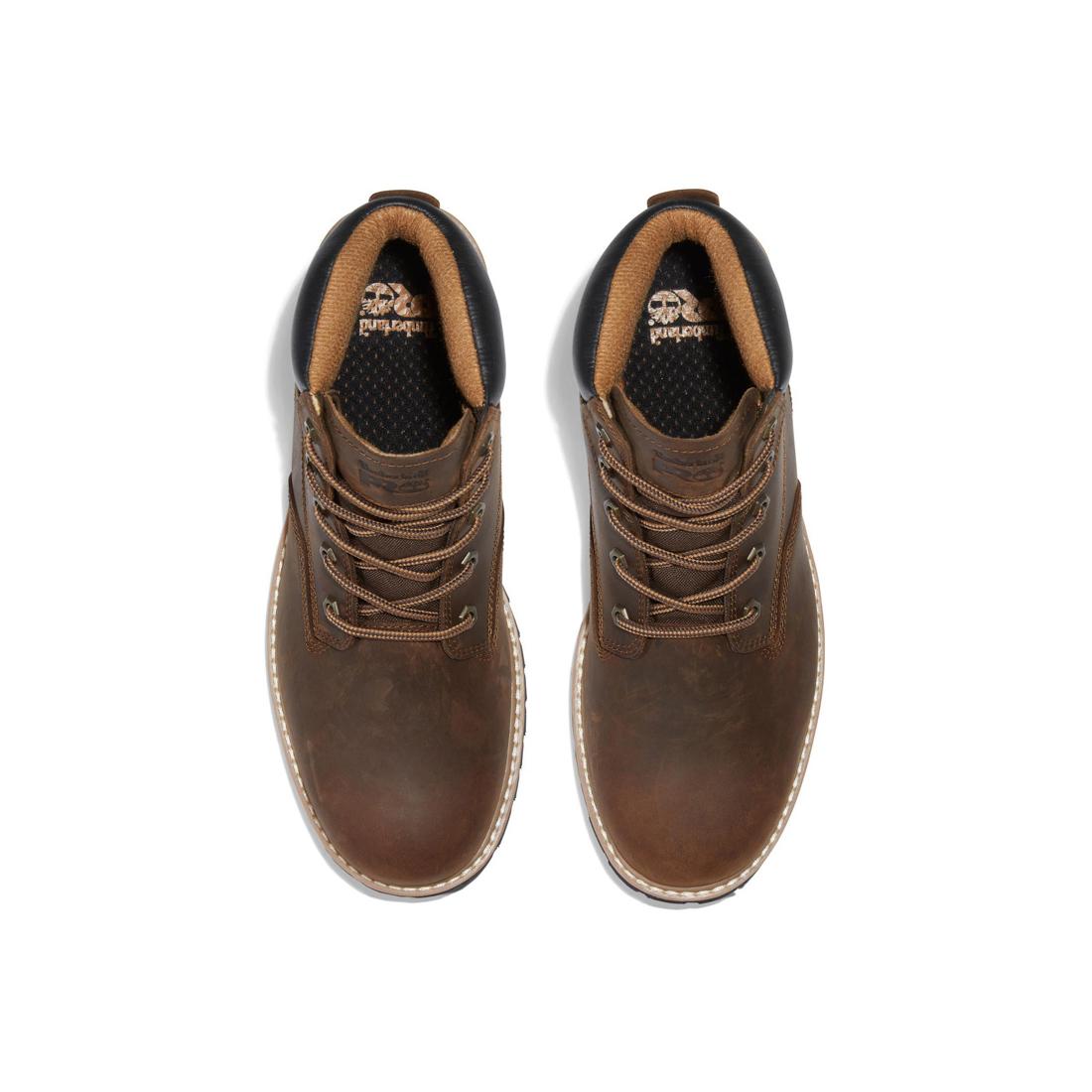 Timberland Pro Gritstone 6 Inch Soft-Toe Boot Brown Front-upper View