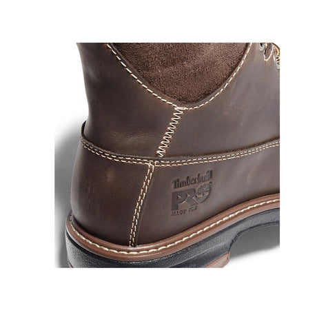 Timberland Pro Hightower 6-Inch Waterproof Alloy-Toe Work Boot Brown Turkish korn, TB1A1KIT Heel Image
