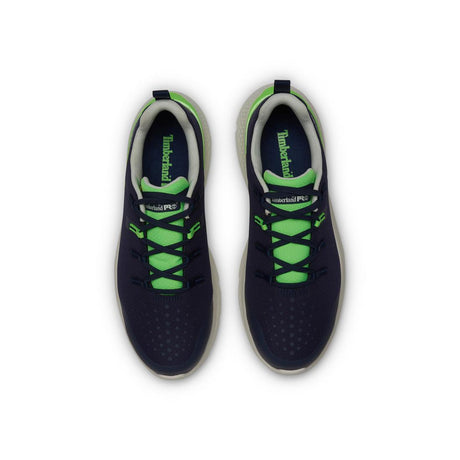 Timberland Pro Intercept Steel-Toe Oxford Work Shoe Blue Front-upper View