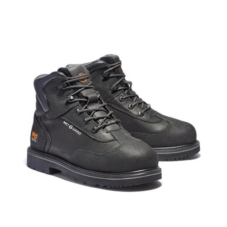 Timberland Pro Internal Met Guard 6 Inch Steel-Toe Work Boot Black 85516 Both View