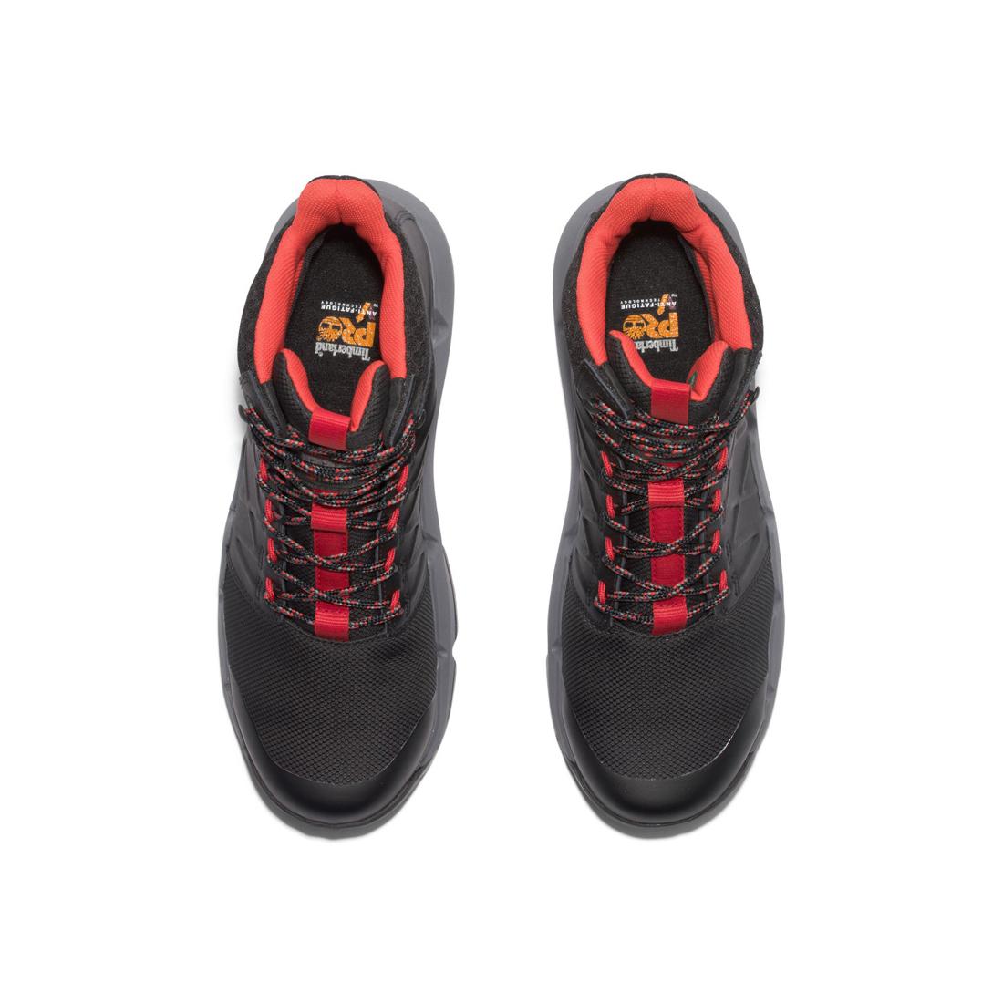Timberland Pro Morphix 6 Inch Composite-Toe Waterproof Work Boot Black Front-upper View