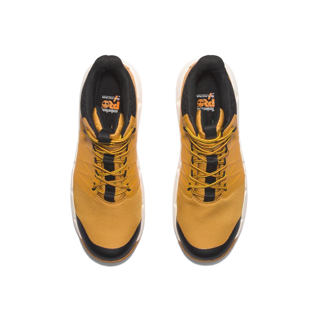 Timberland Pro Morphix 6 Inch Composite-Toe Waterproof Work Boot Wheat Front-upper View