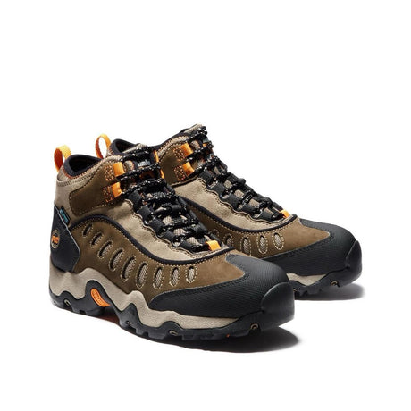 Timberland Pro Mudslinger Steel-Toe Waterproof Work Boot Brown 86515 Both Front View