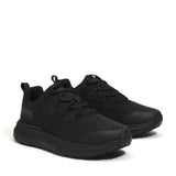 Timberland Pro Power Shift Women’s Slip Resistant Shoes – Black Ripstop Front-upper View