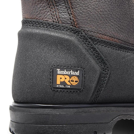 Timberland Pro Powerwelt Steel-Toe Pull-On Work Boot Brown 53522,DISCONTINUED,LOLA