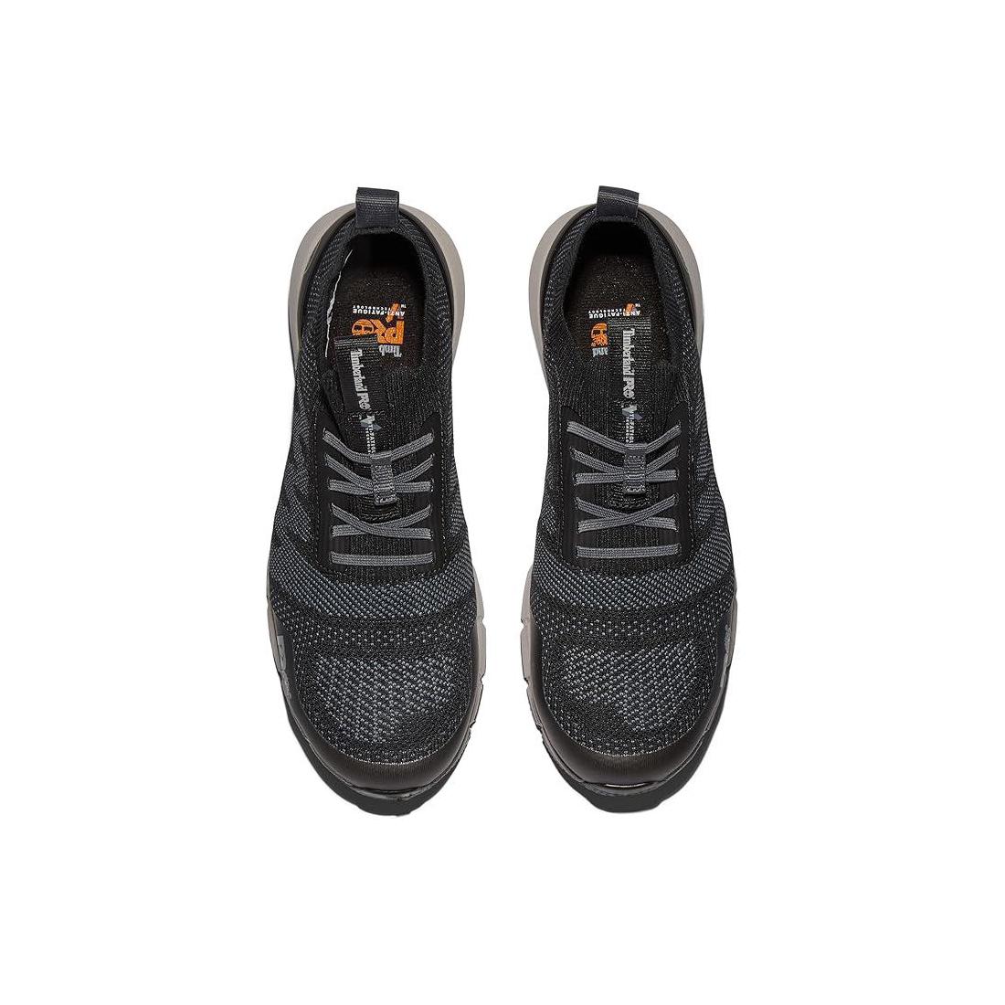 Timberland Pro Radius Knit Composite-Toe Work Shoe Fp Csa Black Grey Front-upper View