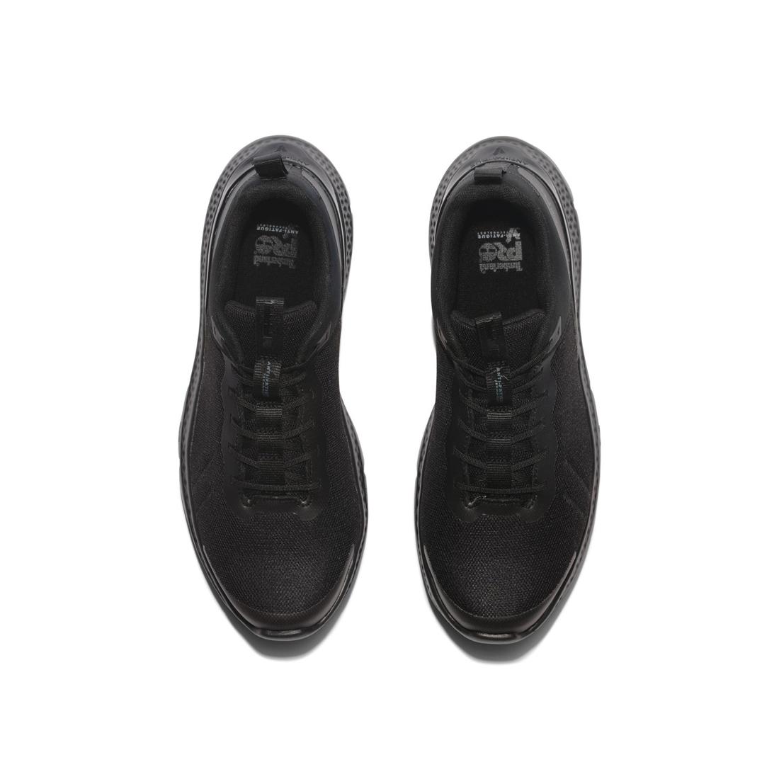 Timberland Pro Setra Composite-Toe Work Shoe Black Front-upper View