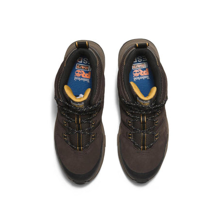 Timberland Pro Switchback Lt 6 Inch SD10 Steel-Toe Work Boot Brown/Yellow Front-upper View