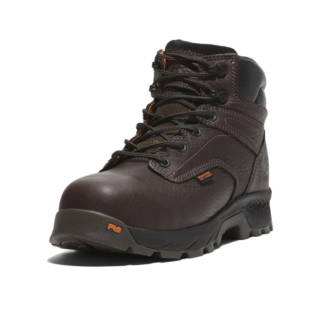 Timberland Pro Titan® EV Women's Interanal Met Guard 6-Inch Composite-Toe Work Boot Brown A6377 Front View