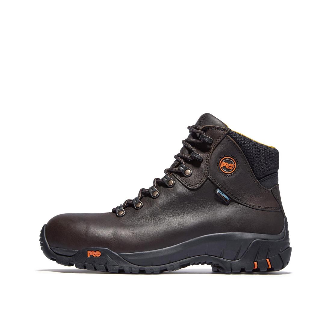 Timberland Pro Titan Trekker Alloy-Toe Waterproof Work Boot Brown 85520 Lateral View