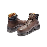 Timberland Pro Titan® 6-Inch Waterproof Alloy-Toe Work Boot Brown korn, TB126078 Pair Rear Image