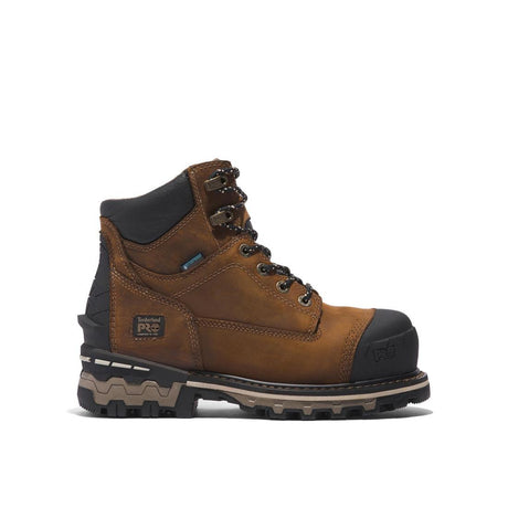 Timberland Pro-Women's 6 In Boondock Composite-Toe Waterproof Brown-Steel Toes-1