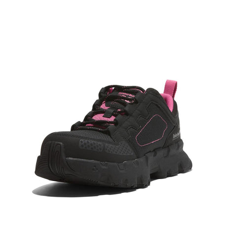 Timberland Pro Women's Powertrain Ev Composite-Toe Work Shoe Black A5Z6Y Front View