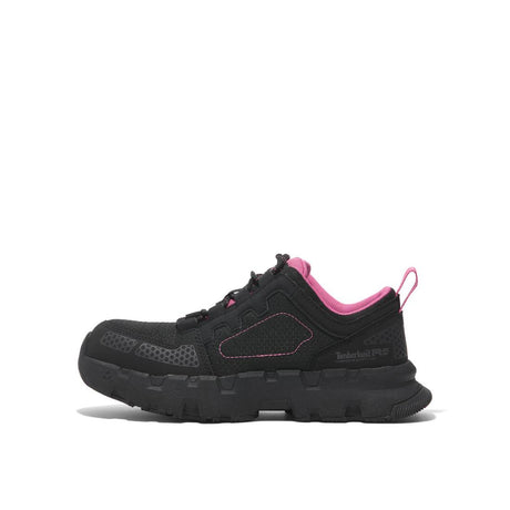 Timberland Pro Women's Powertrain Ev Composite-Toe Work Shoe Black A5Z6Y Lateral View