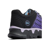 Timberland Pro Women's Powertrain Sport Alloy-Toe Work Shoe Black/Purple A1H1S Heel View