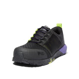 Timberland Pro Women's Radius Composite-Toe Work Shoe Black/Purple A2844,DISCONTINUED,LOLA