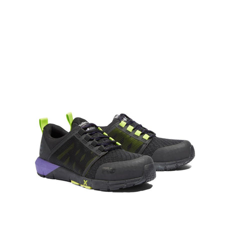 Timberland Pro Women's Radius Composite-Toe Work Shoe Black/Purple A2844,DISCONTINUED,LOLA