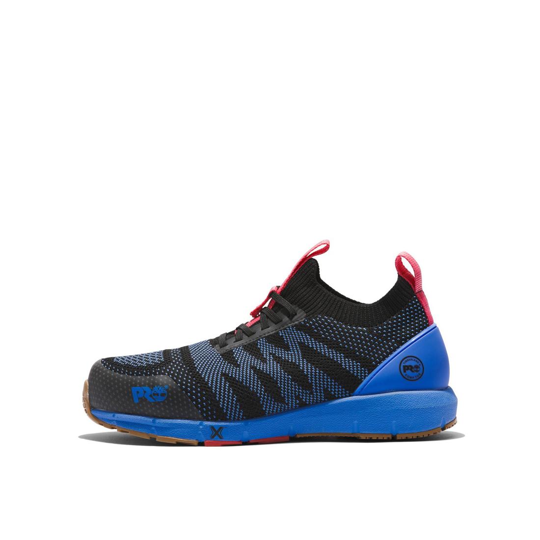 Timberland Pro Women's Radius Knit Composite-Toe Work Shoe Black/Blue A5SY8,DISCONTINUED,LOLA