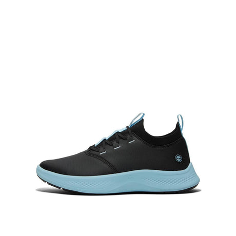Timberland Pro Women's Solace Max Soft-Toe Slip-On Shoe Black/Blue A5YQB,DISCONTINUED,LOLA