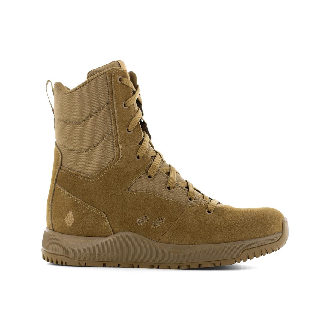 Volcom Military 8 Inch Composite-Toe Waterproof Work Boot Tan VM30702 Hero Image