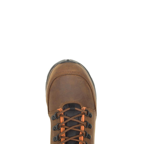 Wolverine Grayson Waterproof Steel-Toe Mid Work Boot Brown W211043 Upper Image