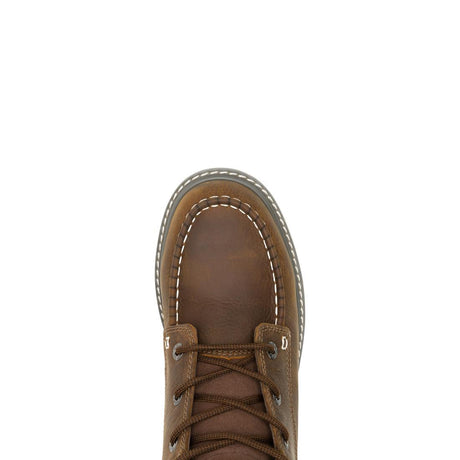 Wolverine Trade Wedge Moc-Toe 8" Steel-Toe Waterpoof Work Boot Sudan Brown Steel-Toe,W251055 Upper Image