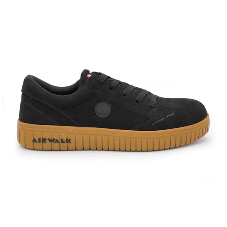Airwalk Camino Composite Toe Work Shoes – Black/Gum 1