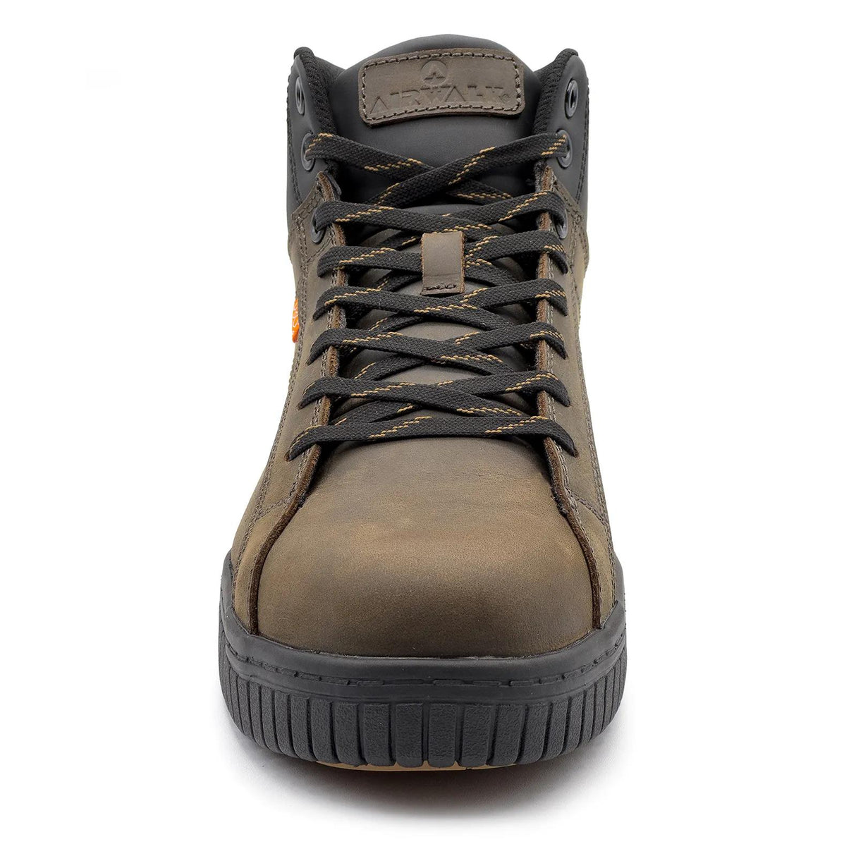 Airwalk Deuce Internal Met Leather Mid Composite Toe Work Boots – Dark Coffee 8