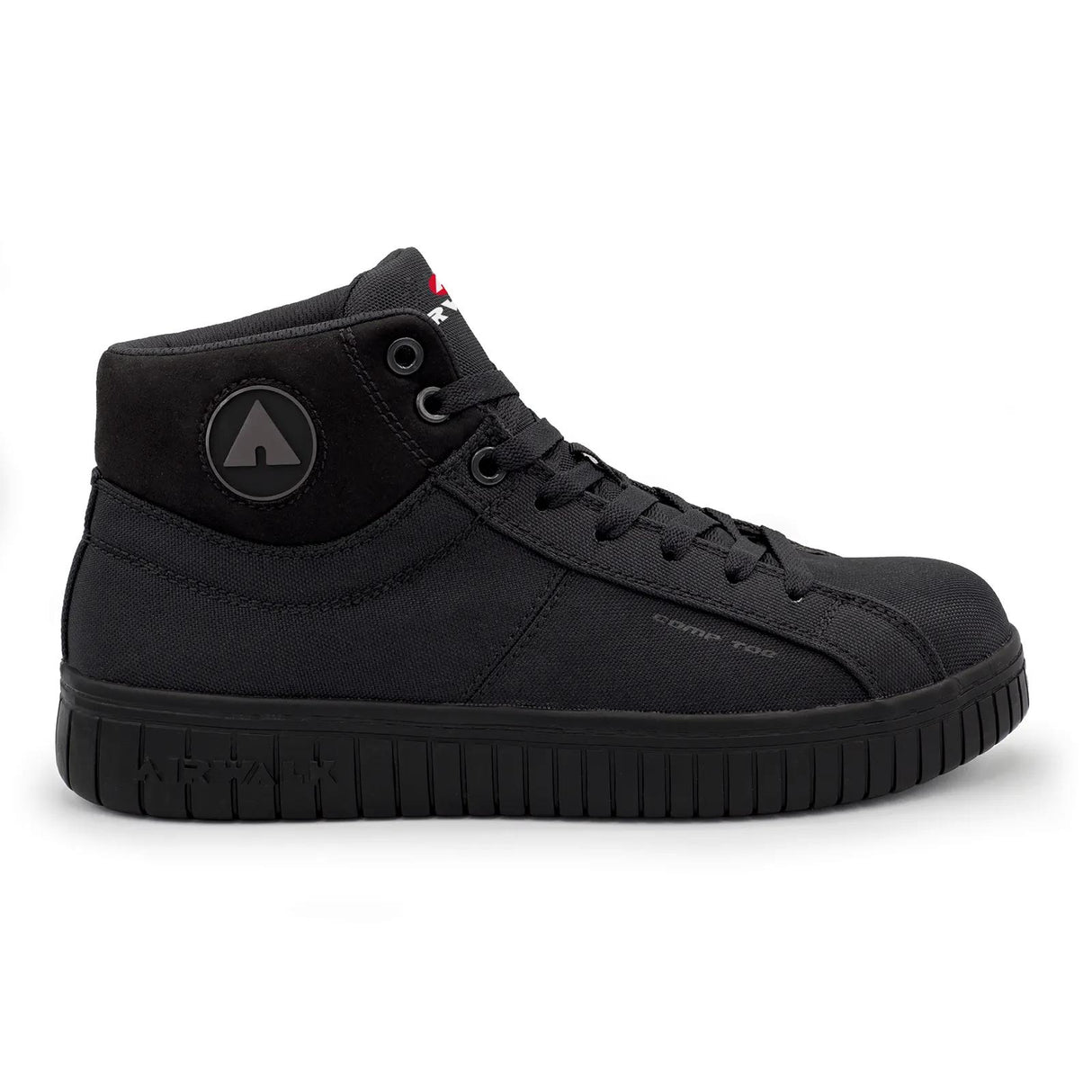 Airwalk Deuce Mid Composite Toe Work Boots – Black/Black 1