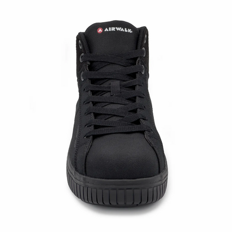 Airwalk Deuce Mid Composite Toe Work Boots – Black/Black 7