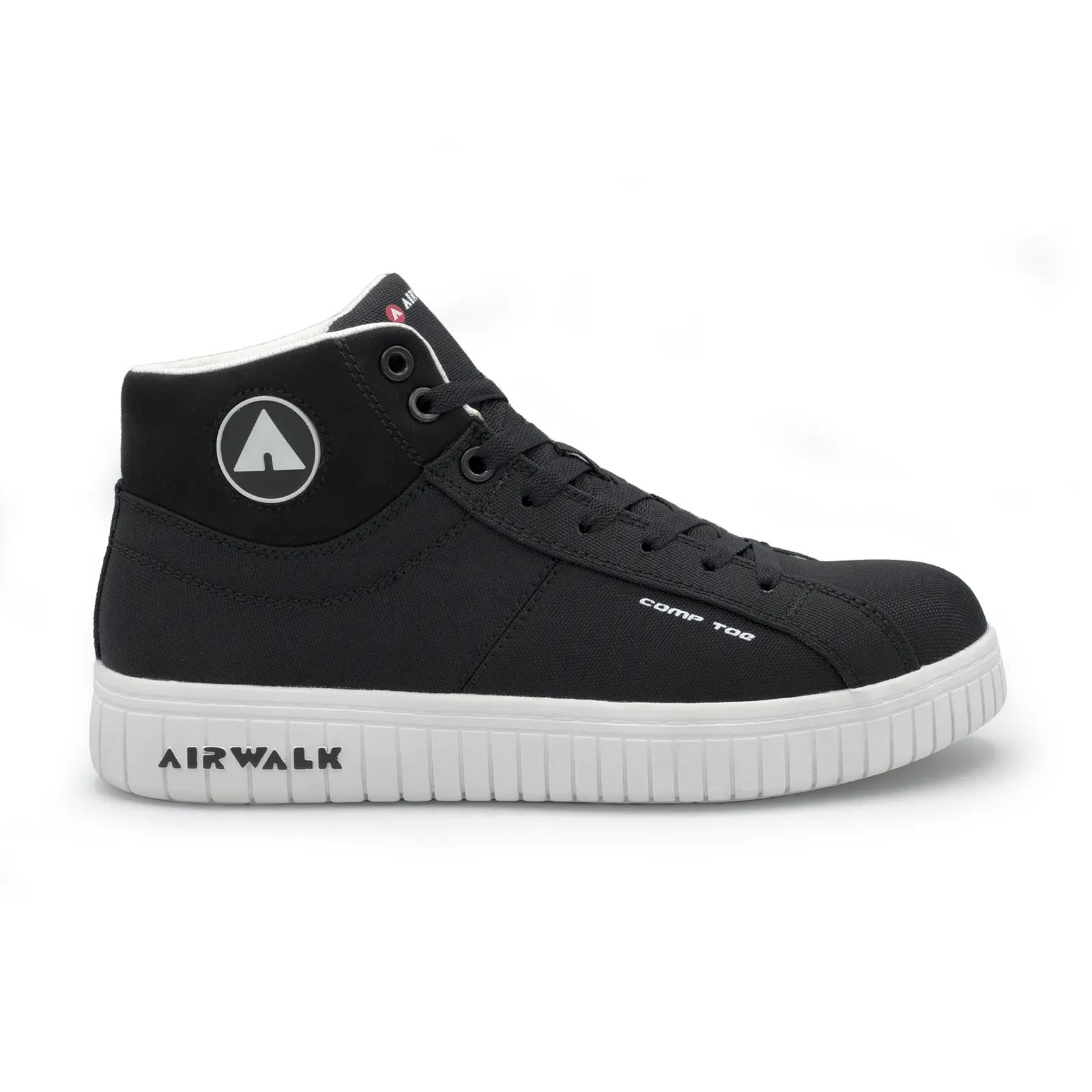 Airwalk Deuce Mid Composite Toe Boot - Black/White – Steel Toes