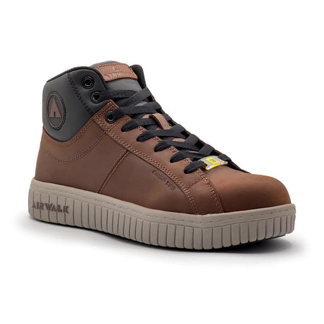 Airwalk Deuce SD10 Leather Mid Women’s Composite Toe Work Boots – Brown/Tan 2