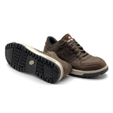 Airwalk Mongo Leather Composite Toe Work Shoes – Chocolate Brown 6
