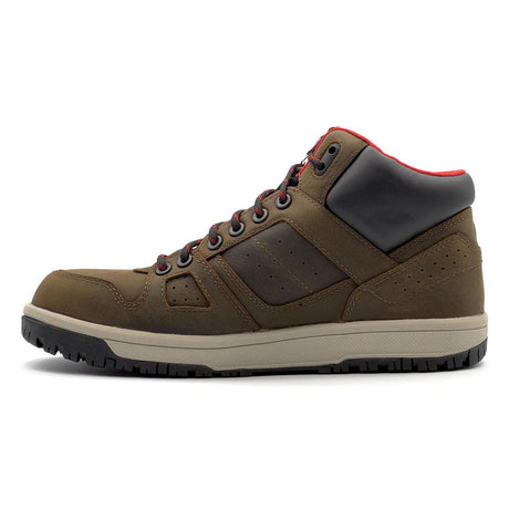 Airwalk Mongo Leather Composite Toe Work Shoes – Medium Brown 7
