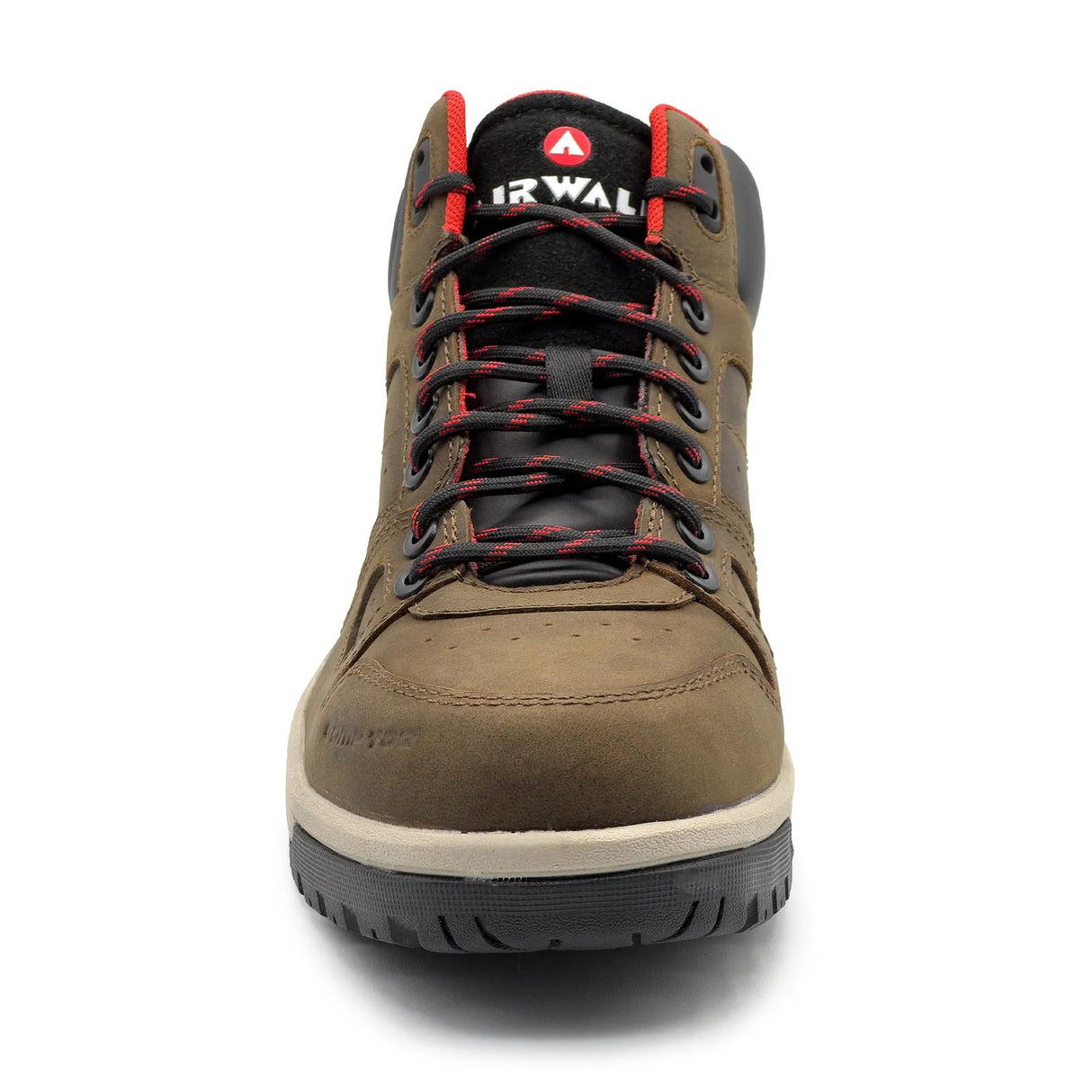 Airwalk Mongo Leather Composite Toe Work Shoes – Medium Brown 8