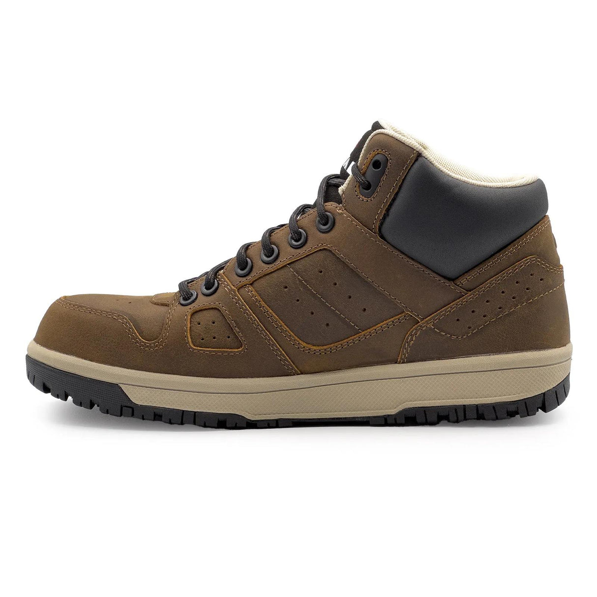 Airwalk Mongo Leather SD10 Women’s Composite Toe Mid Work Boots – Brown 6