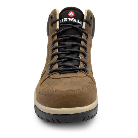 Airwalk Mongo Leather SD10 Women’s Composite Toe Mid Work Boots – Brown 7