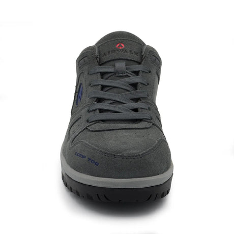 Airwalk Mongo Suede Low Composite Toe Work Shoes – Charcoal/Grey 6