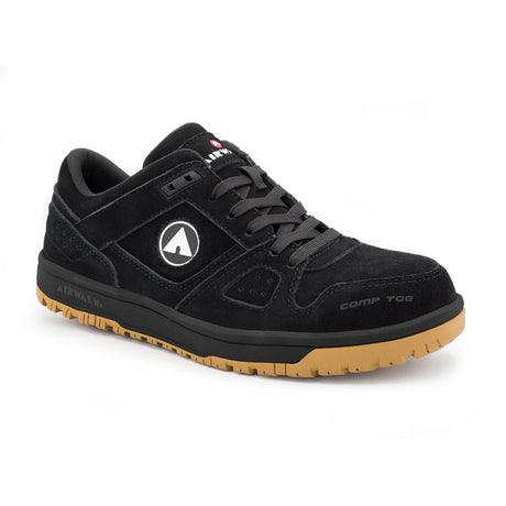 Airwalk Mongo Suede Low Women’s Composite Toe Work Shoes – Black/Gum 2