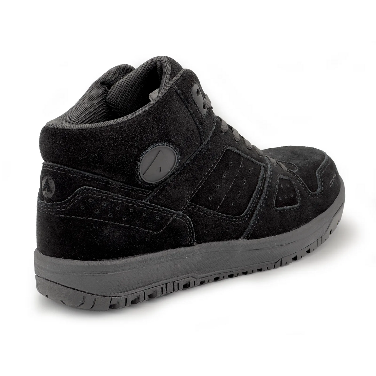 Airwalk Mongo Suede Mid Composite Toe Work Boots – Black/Black 5