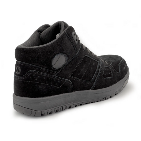 Airwalk Mongo Suede Mid Composite Toe Work Boots – Black/Black 5