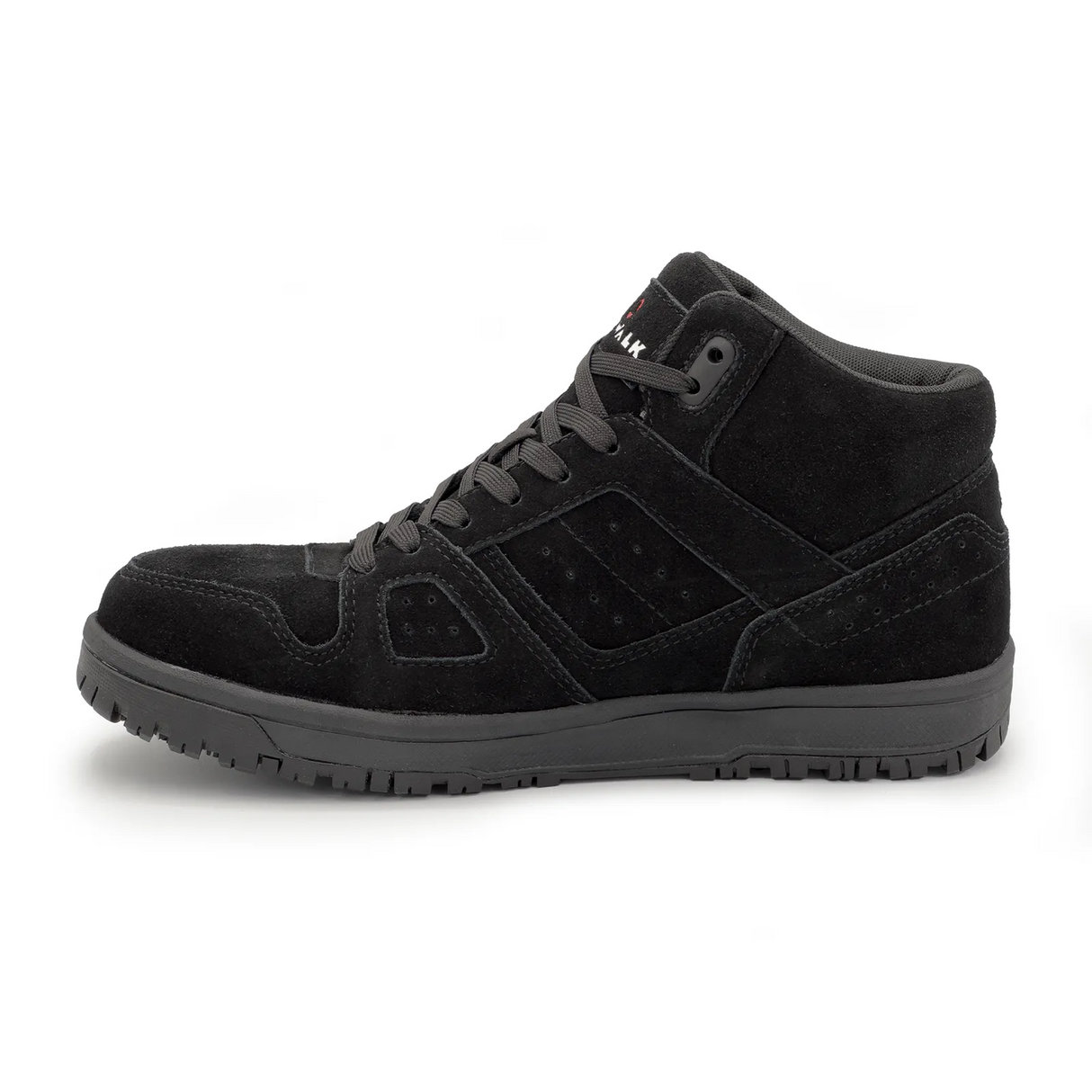 Airwalk Mongo Suede Mid Composite Toe Work Boots – Black/Black 6