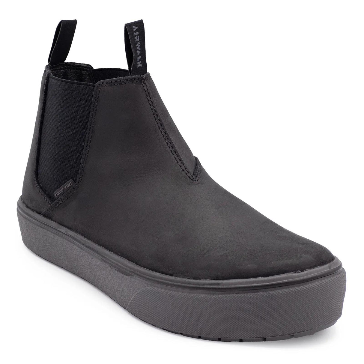 Airwalk Venice Leather Chelsea Composite Toe Work Boots – Black/Forged Iron 2