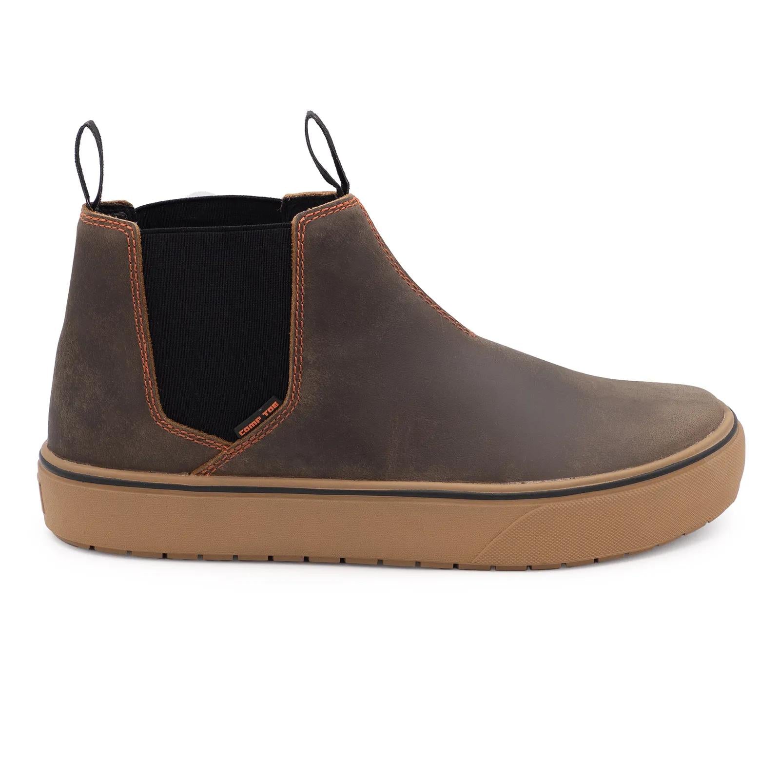 Airwalk Venice Leather Chelsea CT Boot - Brown/Gum – Steel Toes