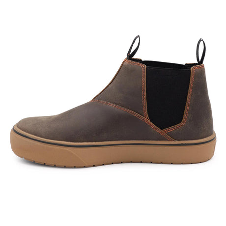 Airwalk Venice Leather Chelsea Composite Toe Work Boots – Brown/Gum 6