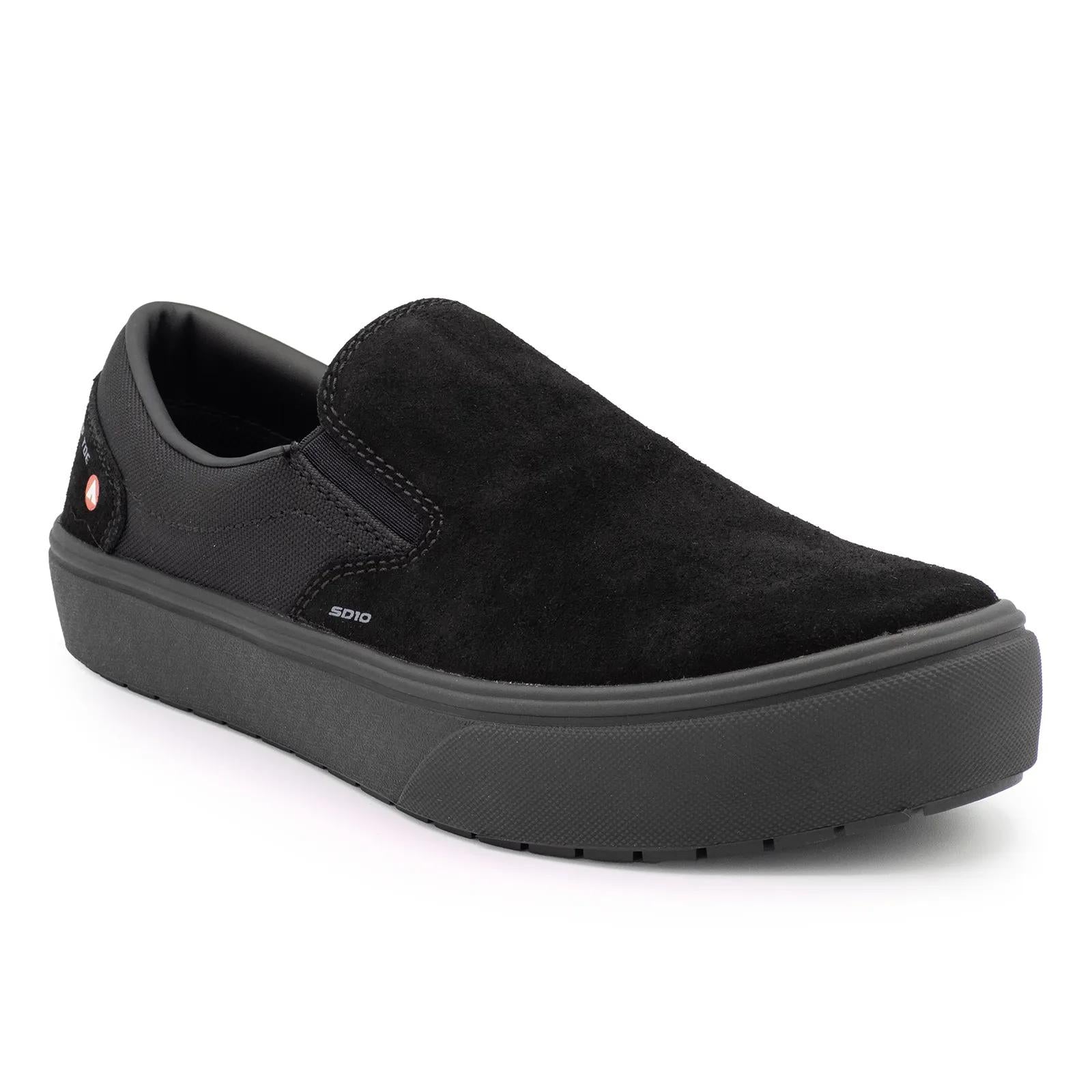 Airwalk Venice Suede SD10 CT Slip-On Shoe - Black – Steel Toes