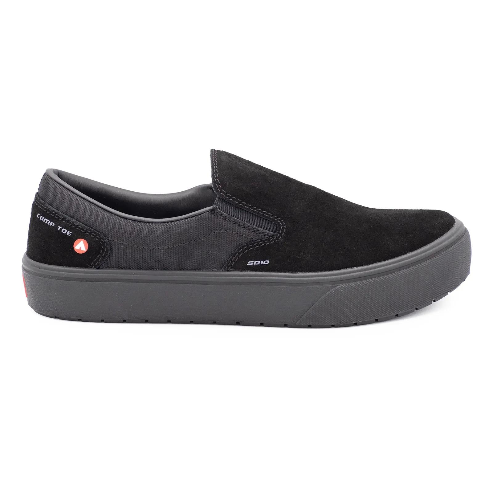 Airwalk Venice Suede SD10 CT Women's Slip-On - Black – Steel Toes